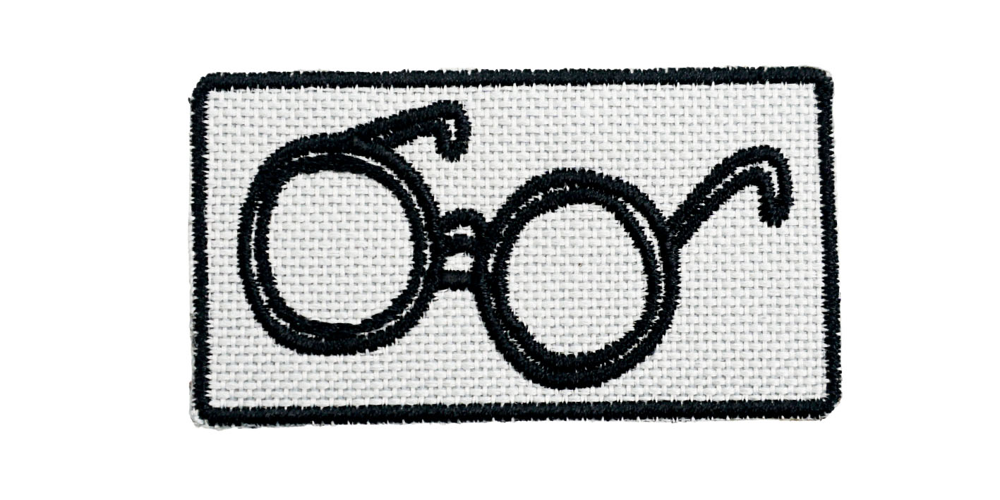 naszywka naprasowanka magiczne przedmioty okulary